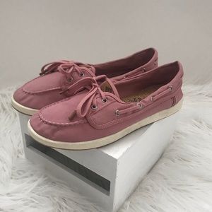 NWOT Dusty Rose Top Siders